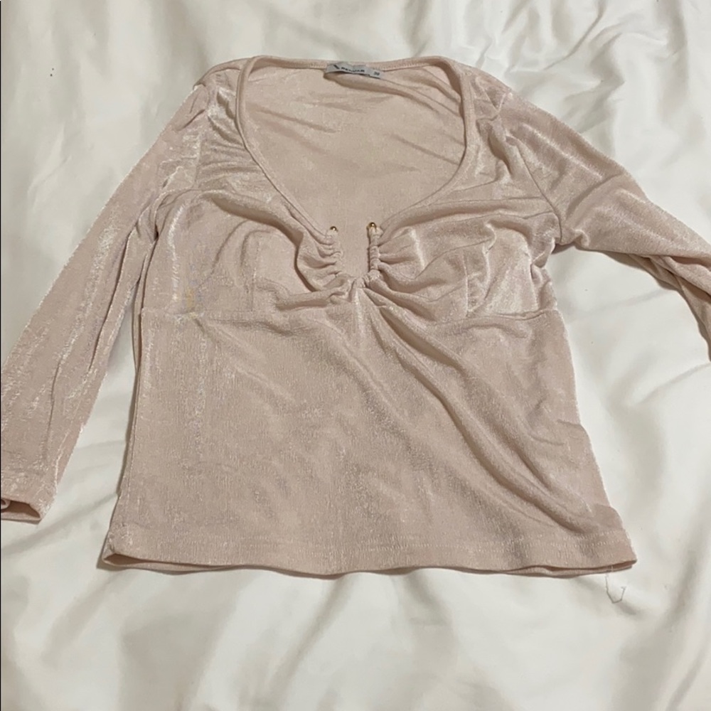 V-Bar rose gold top